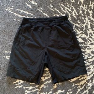 Lulu Lemon Black 9Inch Workout Shorts medium